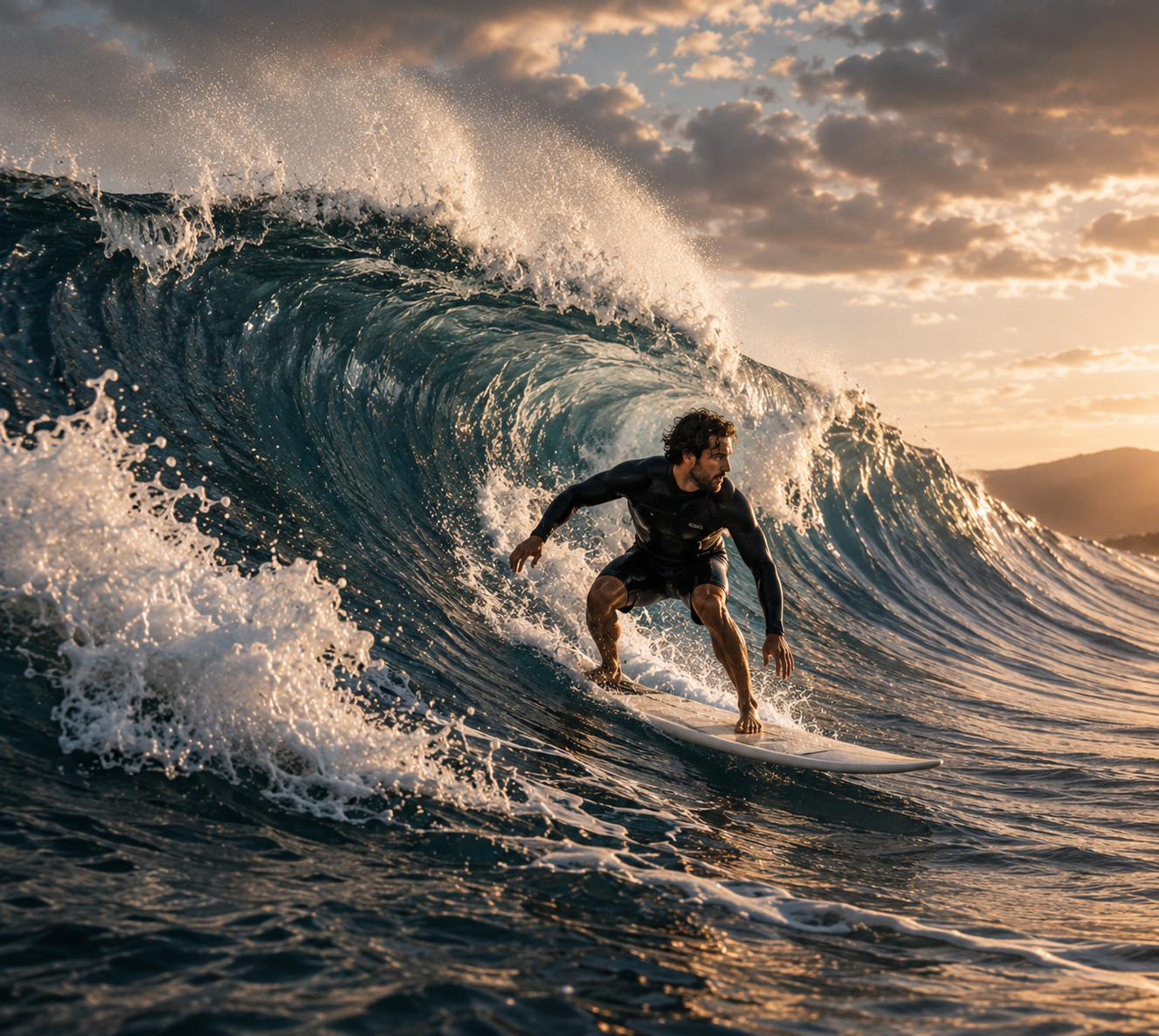 Surfeur dans une vague
