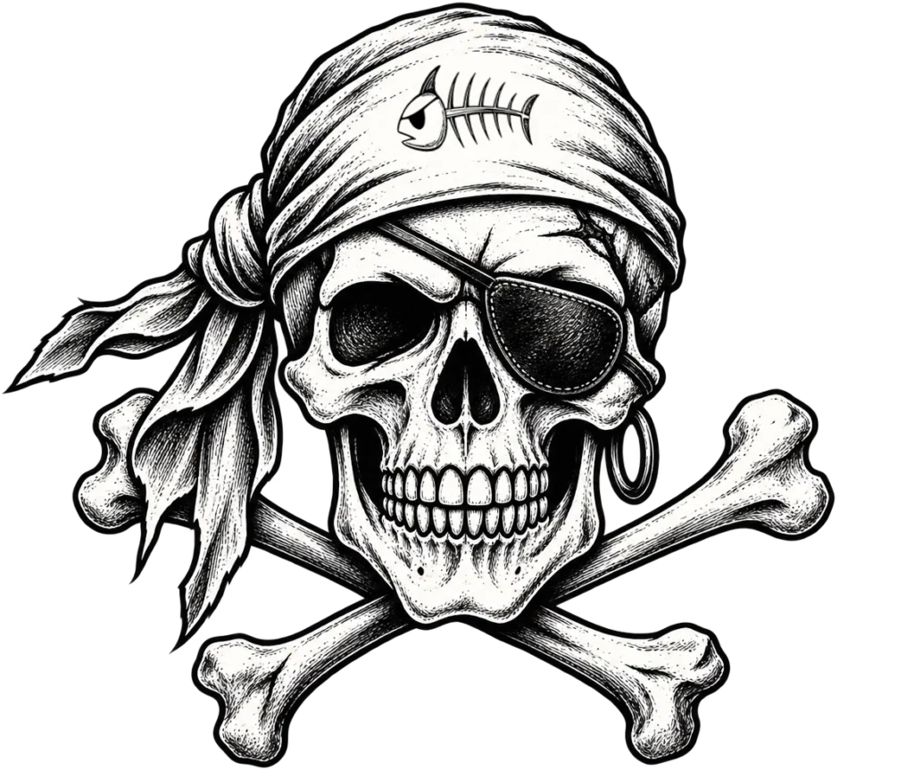 THE BONITE BAY skull